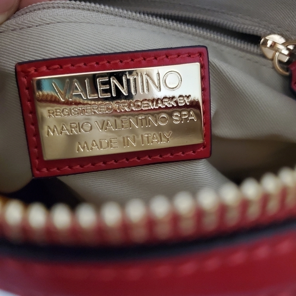 NWT VALENTINO BY MARIO VALENTINO Diana Monogram Leather Domed Crossbody … - Picture 3 of 8